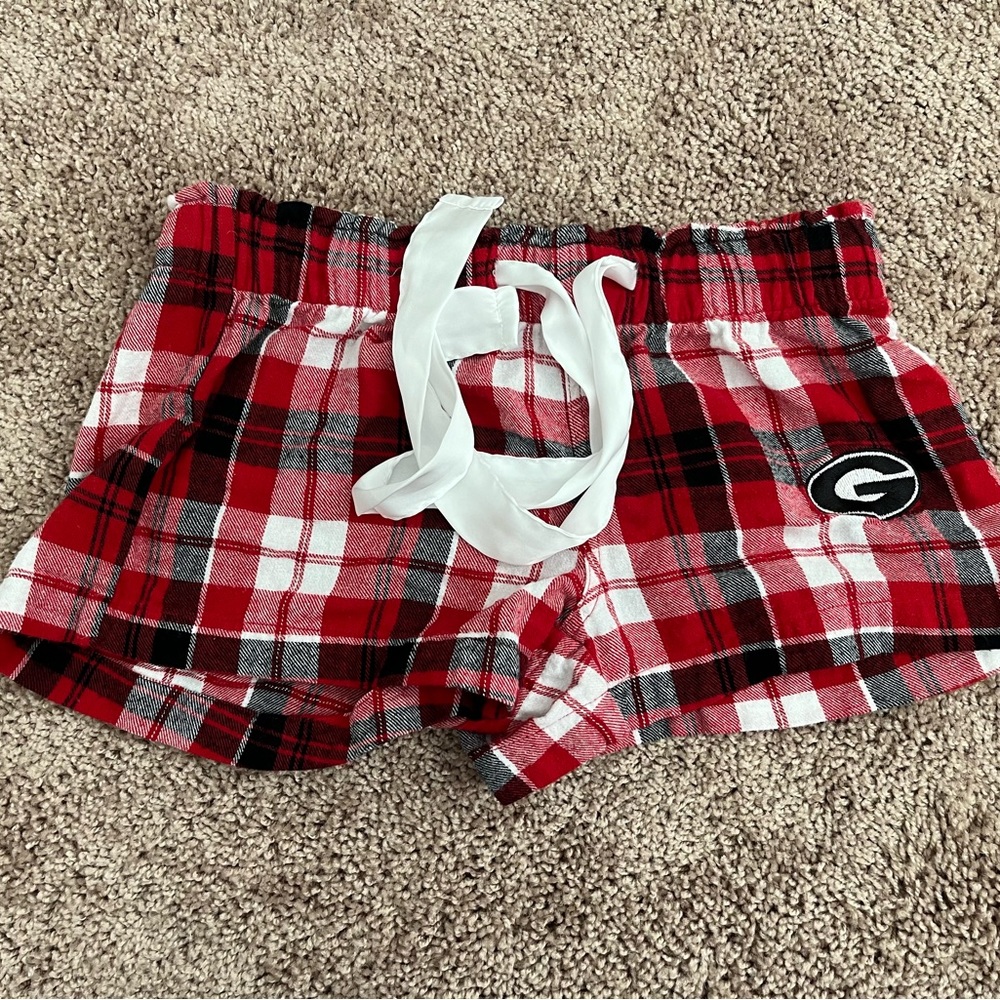 Georgia Bulldog pajama shorts